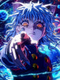 Hunter x Hunter Holographic Weatherproof Vinyl Sticker - Neferpitou